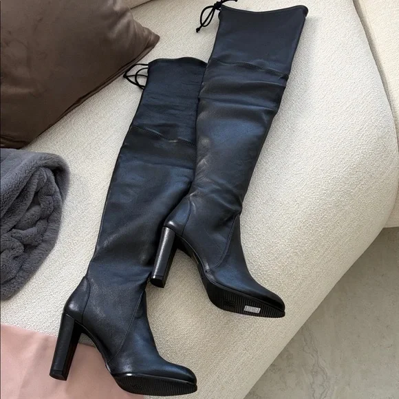 Stuart Weitzman Black Over-the-Knee Boots - Picture 6 of 6